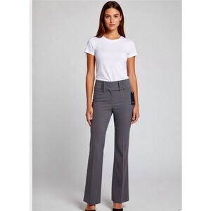 STAR CITY Womens Flare Dress Pants Size 3 Vintage Y2K Low Rise Gray 31x29 New